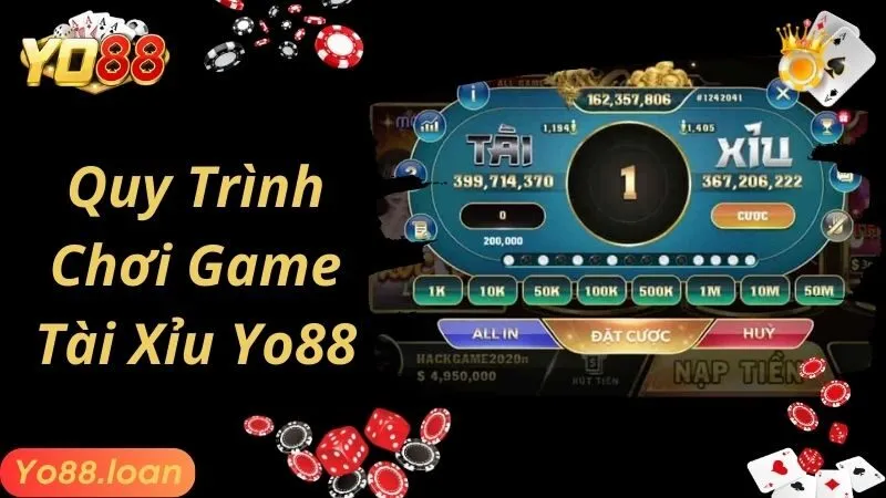 Cách chơi tài xỉu Yo88 và quy trình cá cược